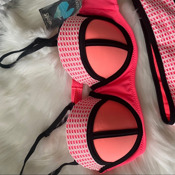 Coral bikini set swimsuit set - Picture 6 of 8